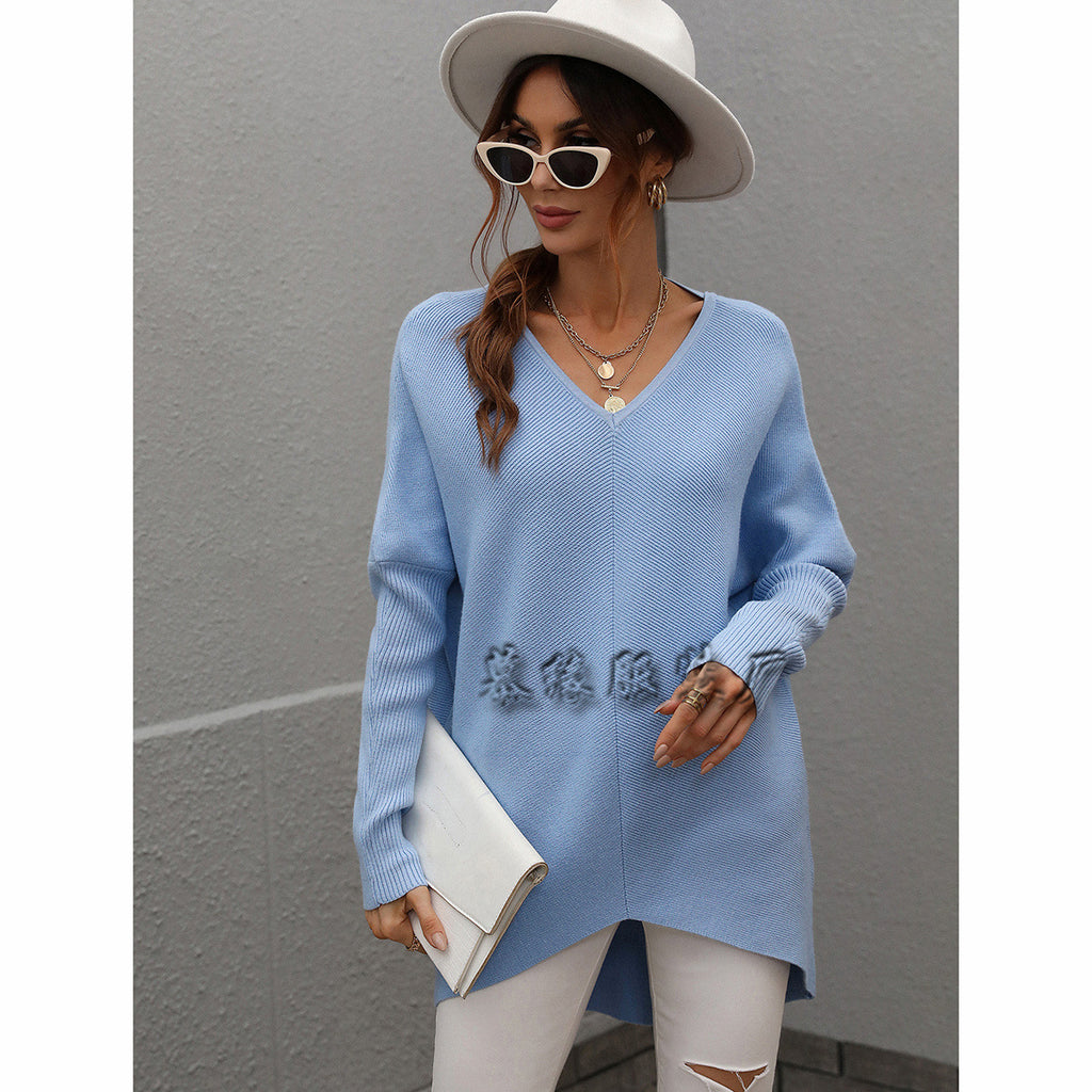 Commuter Solid Color Sweater Women's Knitwear Women's Fashion Top Sweater for Women