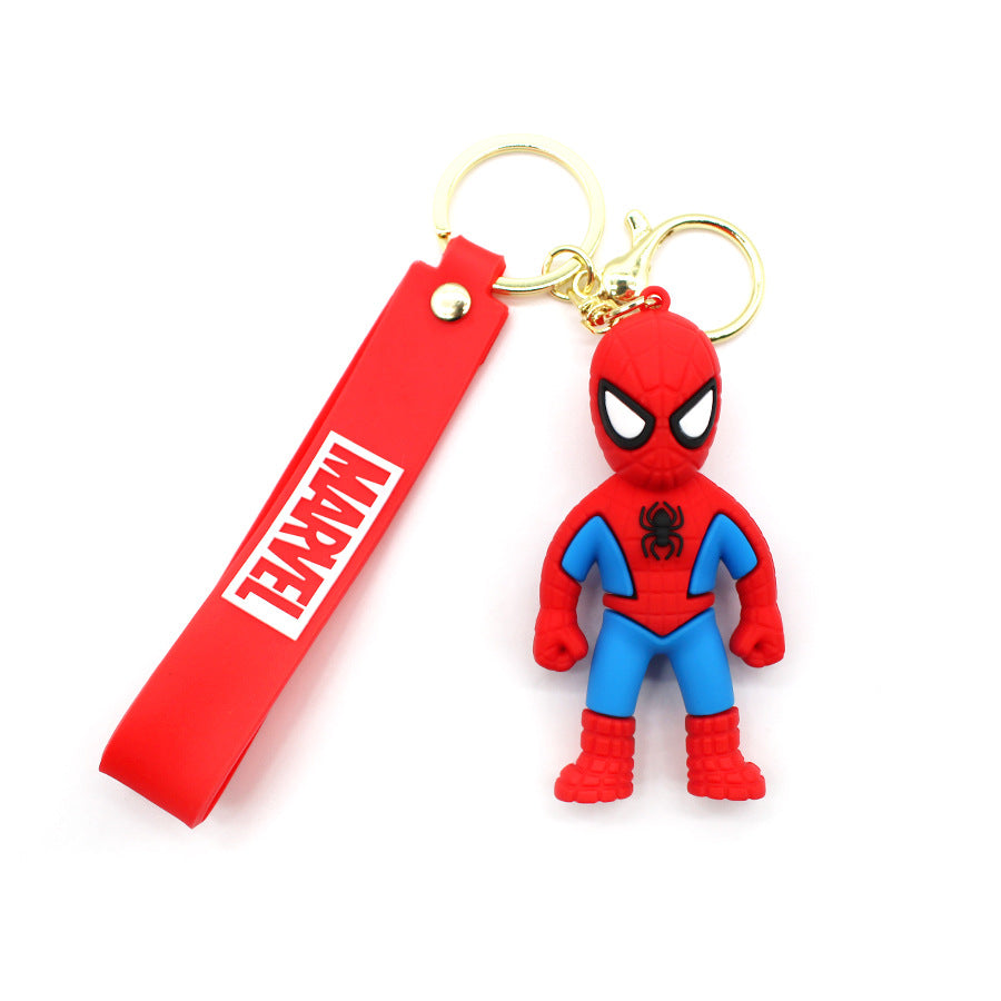 Avengers Superhero Keychain Spider-Man Iron Man Captain America Key Chain Car Key Charm