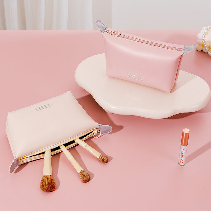 Heart Dumpling Making Waterproof Cosmetic Bag Wash Bag Convenient Portable Storage Bag Candy Color Cosmetic Bag
