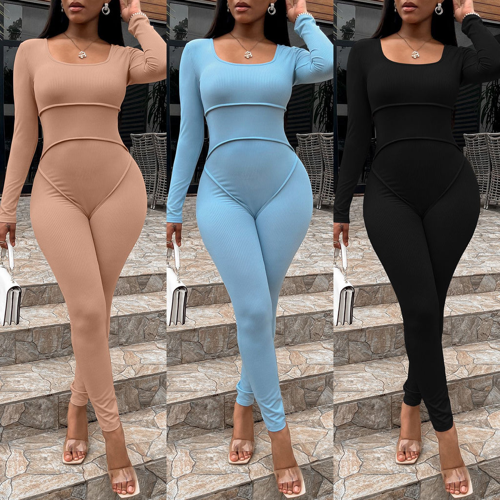 2022 Autumn And Winter New Jumpsuit Women 'S Asian Women 'S Clothing Fashion Slim Fit Slimming Jumpsuit