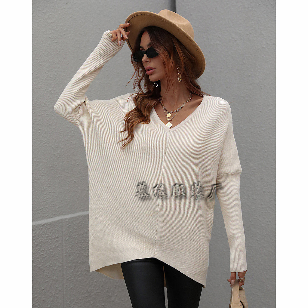 Commuter Solid Color Sweater Women's Knitwear Women's Fashion Top Sweater for Women