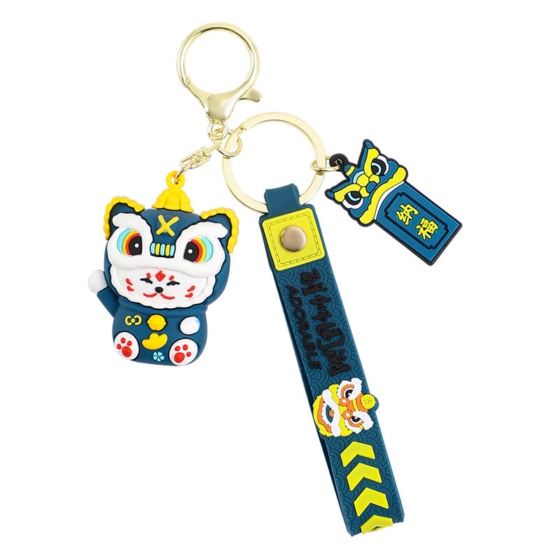 Cat Xingshi Lucky Cat Car Key Ring Pendant Chinese Style Cute Key Chain Hanging Gift