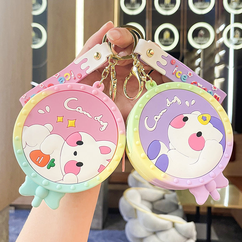 Cartoon Rat Killer Pioneer Silicone Coin Purse Keychain Pendant Earphone Bag Lovely Bag Hanging Ornament Keychain