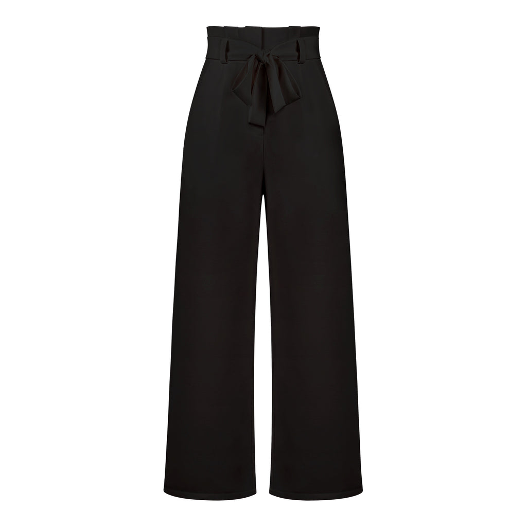 Workwear Women's Dress Suit Pants Casual All-Matching Wide Leg Trousers with Belt Temperament Commuting Pants Summer