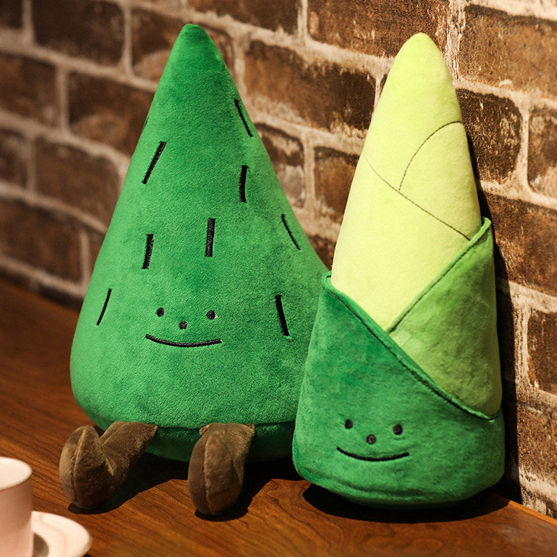 Cute Little Pine Tree Bamboo Shoot Pillow Doll Plush Toys Prize Claw Doll Children Baby Placate Doll