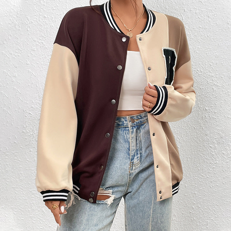 Autumn and Winter Women's Clothing New Fashion Baseball Jacket Coat