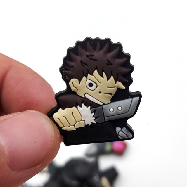 1pc Jujutsu Kaisen Shoe Charms Anime DIY Shoe Decoration Buckle Fit For Croc Clogs Sandals Accessories Friends Parts Gitfs