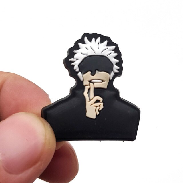 1pc Jujutsu Kaisen Shoe Charms Anime DIY Shoe Decoration Buckle Fit For Croc Clogs Sandals Accessories Friends Parts Gitfs