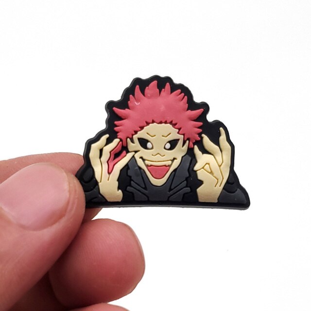 1pc Jujutsu Kaisen Shoe Charms Anime DIY Shoe Decoration Buckle Fit For Croc Clogs Sandals Accessories Friends Parts Gitfs