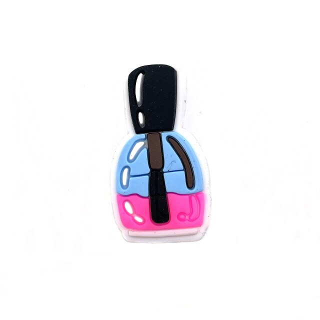 Cute 1pcs cosmetic PVC Shoe Charms Funny DIY Decorations Shoe Aceessories Fit Women’s croc Sandals Buckle girls Gifts croc jibz