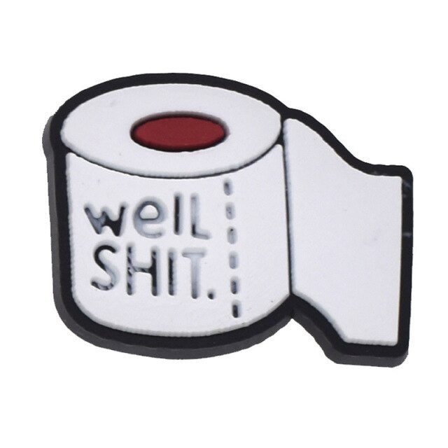 Hot 1pcs Cartoon PVC Shoe Charms Roller skating DIY Shoe Aceessories Fit croc Clogs PVC Decorations adult Kids X-mas Gifts jibz