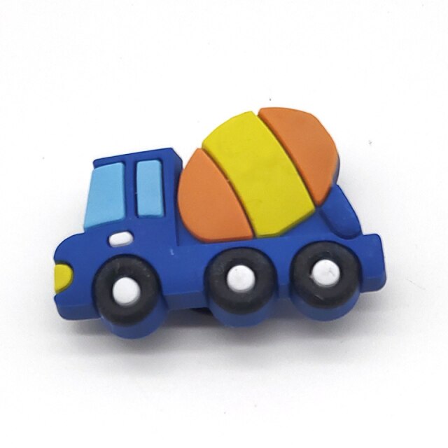 Hot 1pcs Cartoon transport PVC Shoe Charms Car/aircraft/ship Shoe Aceessories Decorations jibz Fit croc Clogs kids X-mas Gifts