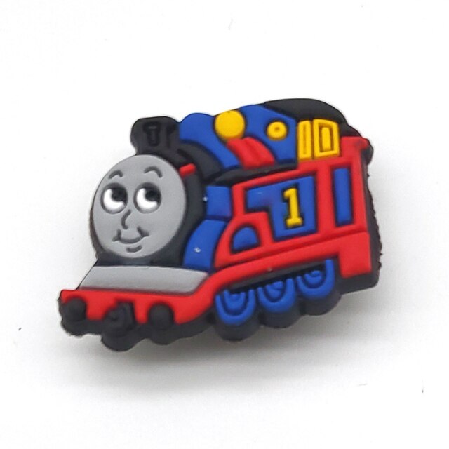Hot 1pcs Cartoon transport PVC Shoe Charms Car/aircraft/ship Shoe Aceessories Decorations jibz Fit croc Clogs kids X-mas Gifts