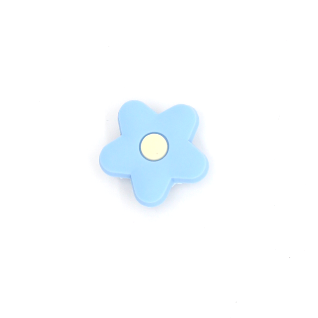 New 1pcs Blue style Shoe Charms Cartoon sun flower Shoe Aceessories Fit women croc Clogs PVC Decorations girls X-mas Gifts jibz