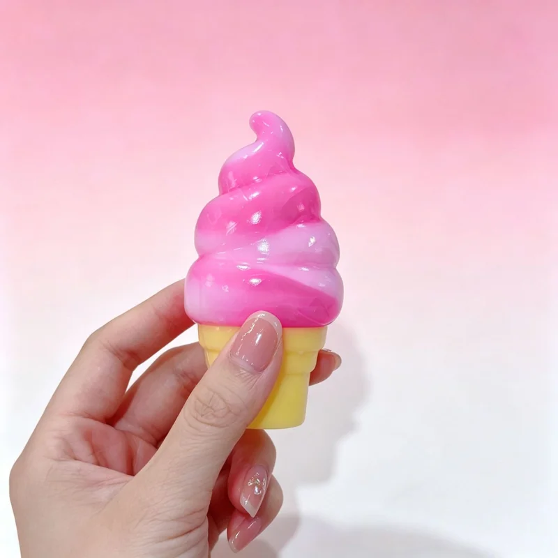 TPR Soft Ice Cream Cone Tactile Squishy (3 Colors)