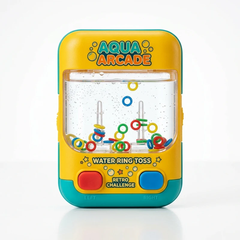 DS5504 Retro Handheld Aqua Arcade Water Ring Toss Game Toy