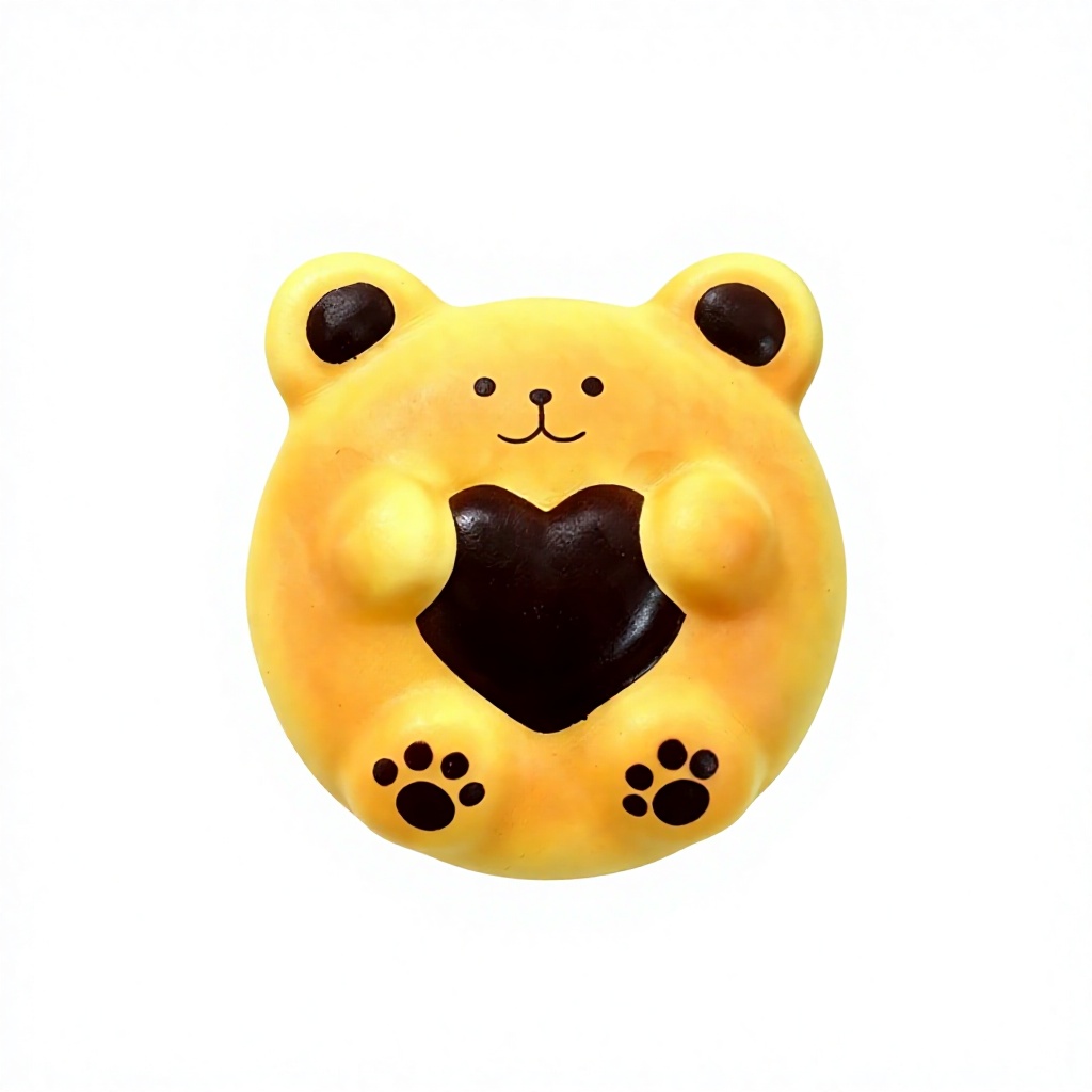 Sanqi Elan® Cute Soft Bread Bear Hug Heart Design Slow-Rebound Squishy Squeeze Toy PU Material Model