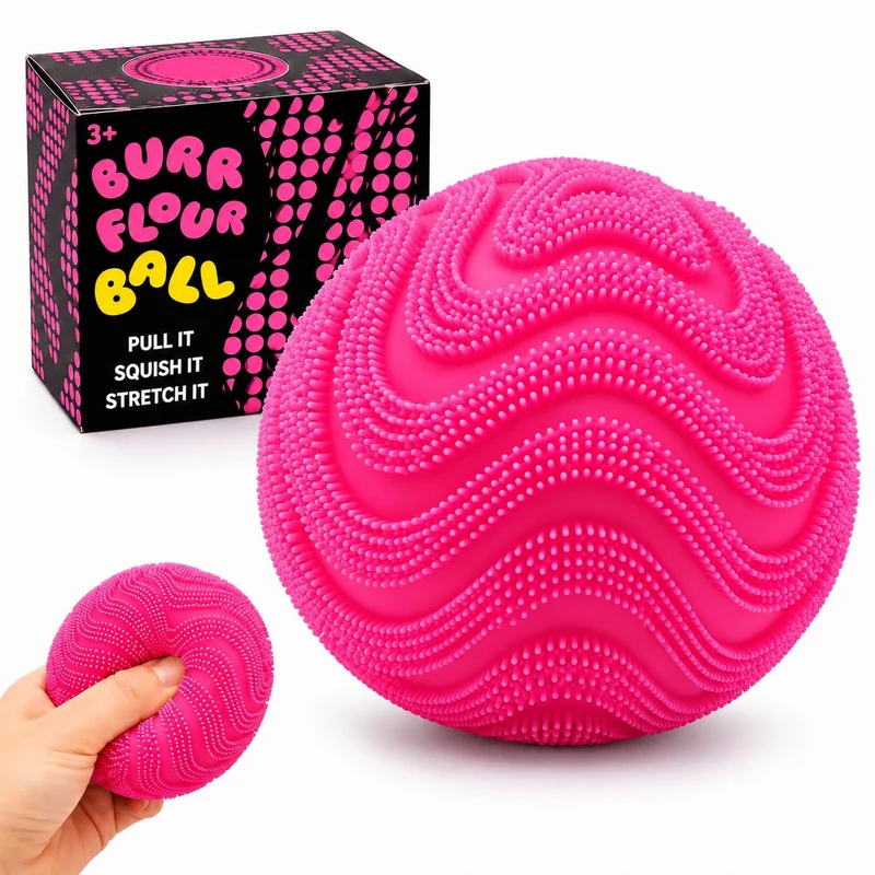 Fuzz Ball Squishy Stress Ball Soft Fidget Squishy Fuzz Squeeze Ball for