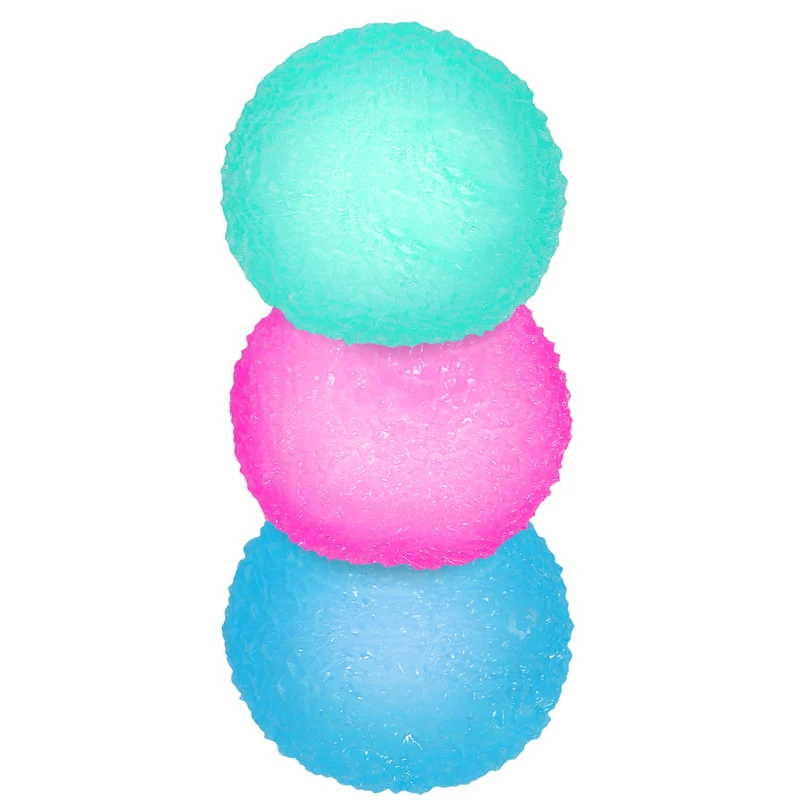 3pcs Squishy Textured Stress Balls Silky Fidget Toys for Anxiety Relief Soft