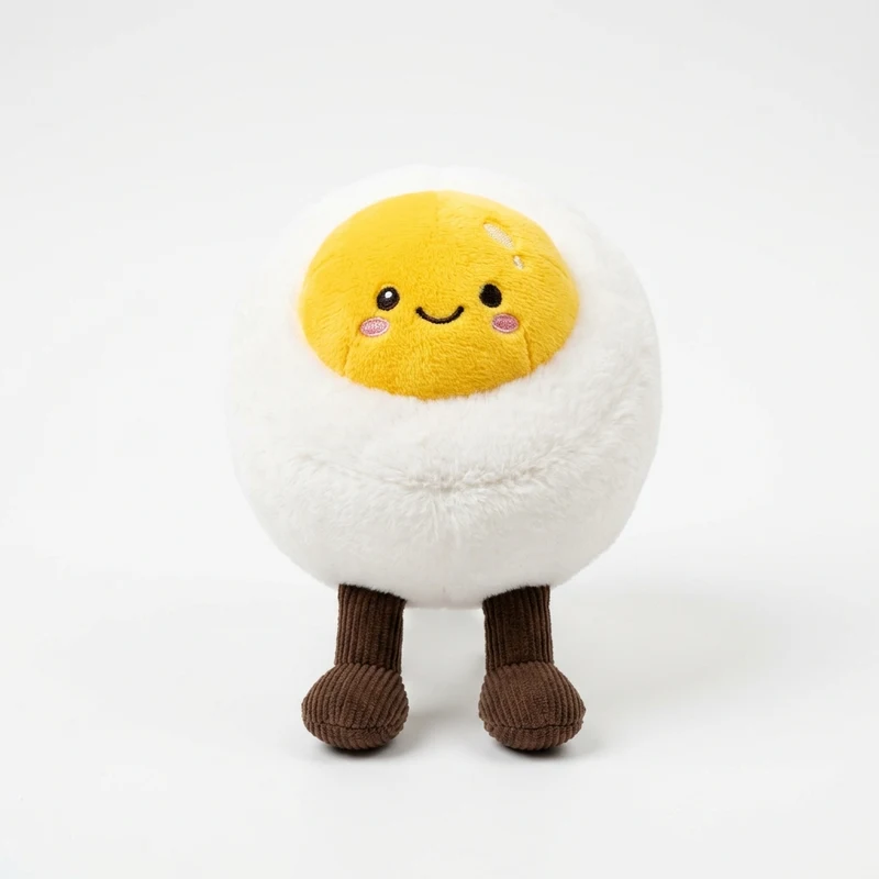 Amuseable Soft Boiled Egg Smiling Plush Friend