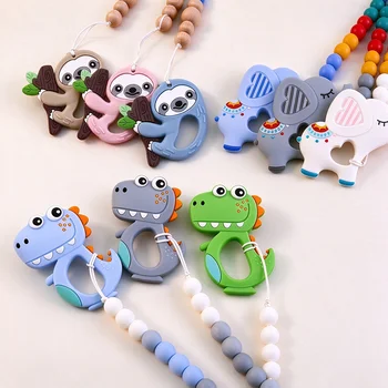 Wholesale Baby Teether Infant Teether Teething Toy Teething Stick Teething Ring Silicone...