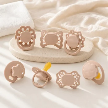 Custom Logo Natural Latex Baby Pacifier Newborn Baby Soother Dummy BPA Free Food Grade Eco...