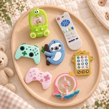 Silicone Baby Teether Sloth Branch Animal Shape Teething Toy Infant Teether Non Toxic 0-12...