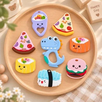 Temaki Sushi Baby Teether Silicone Food Shape Teething Toy Infant Teether Kawaii Non Toxic...