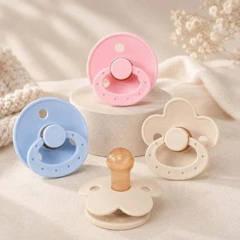 Natural Latex Baby Pacifier Baby Soother Dummy Custom Logo BPA Free Food Grade Eco Friendly...