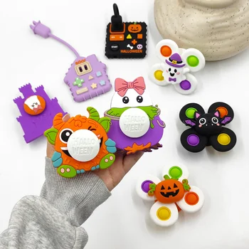 Halloween Monster Baby Teether Silicone Teething Toy Infant Teether Spooky BPA Free Food...