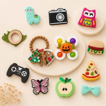 Llama Baby Teether Silicone Teething Toy Infant Teether Animal Shape BPA Free Food Grade...
