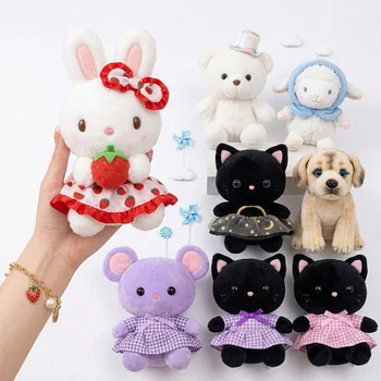 Custom Kawaii Plush Toy Stuffed Animals Plushie Soft Plush Toys Bunny Bear Cat Dog Lamb...