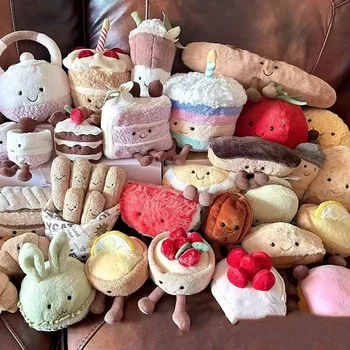 Custom Kawaii Food Plush Toy Stuffed Animals Soft Plush Toys Cake Bread Pastry Dessert...