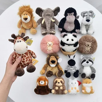 Custom Logo Hedgehog Panda Plush Toys Forest Animal Wowo Series Stuffed Dolls Ball Pillow...