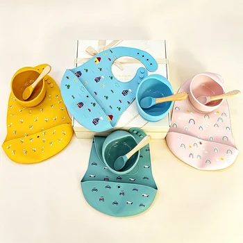 Food Grade Eco-friendly Custom Children Tableware Baby Suction Plate Bowl Placemat Feeding...